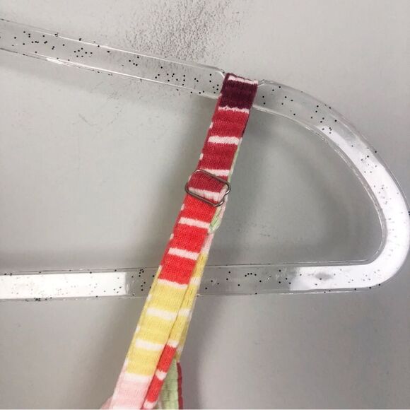 WILD FABLE | Colorful Striped Romper Twist Knot Cut Out Front Women’s Size M - Picture 10 of 11